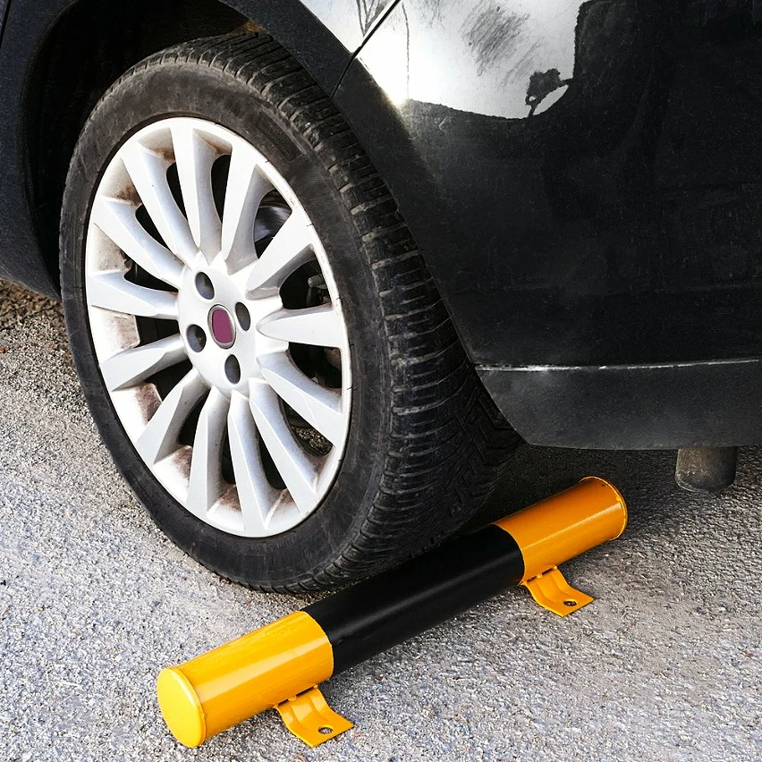 New ✨ PrimeMatik Butoir de stationnement Arrêt roue pour parking en métal et réflecteurs 60 cm 😉 3 New ✨ PrimeMatik Butoir de stationnement Arrêt roue pour parking en métal et réflecteurs 60 cm 😉 – Image 3