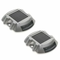 Promo 🔥 PrimeMatik Plot routier solaire LED de signalisation 108x95x22mm aluminium 2-pack 🧨 -Pas Cher Facom Magasin 8434852131995 6