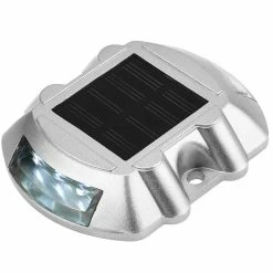 Promo 🔥 PrimeMatik Plot routier solaire LED de signalisation 108x95x22mm aluminium 2-pack 🧨 -Pas Cher Facom Magasin 8434852131995 7