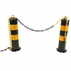 Promo 🔔 PrimeMatik Bollard en métal cloué avec base amovible 12x50 cm 1-pack ⭐ -Pas Cher Facom Magasin 8434852135122 6