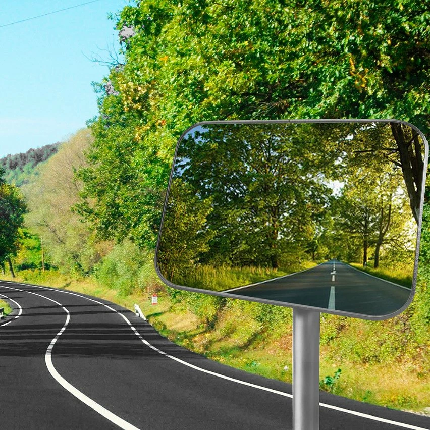 Budget 🔔 PrimeMatik Miroir convexe de signalisation de sécurité de forme rectangulaire 80x60 cm ⌛ 3 Budget 🔔 PrimeMatik Miroir convexe de signalisation de sécurité de forme rectangulaire 80x60 cm ⌛ – Image 3