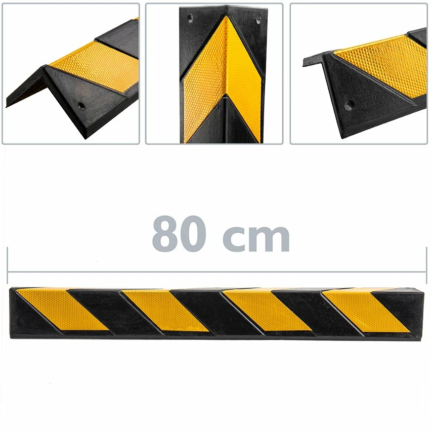 Flash Sale ✔️ PrimeMatik Protecteur en caoutchouc réfléchissant de 80 cm pour les coins en noir et jaune 🔔 2 Flash Sale ✔️ PrimeMatik Protecteur en caoutchouc réfléchissant de 80 cm pour les coins en noir et jaune 🔔 – Image 2