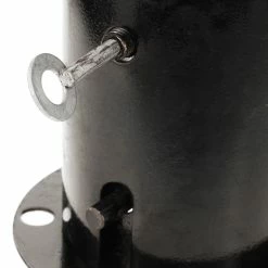 Hot Sale 👍 PrimeMatik Bollard d’acier cloué avec base amovible 12x50 cm 4-pack 🎁 -Pas Cher Facom Magasin 8434852165136 5