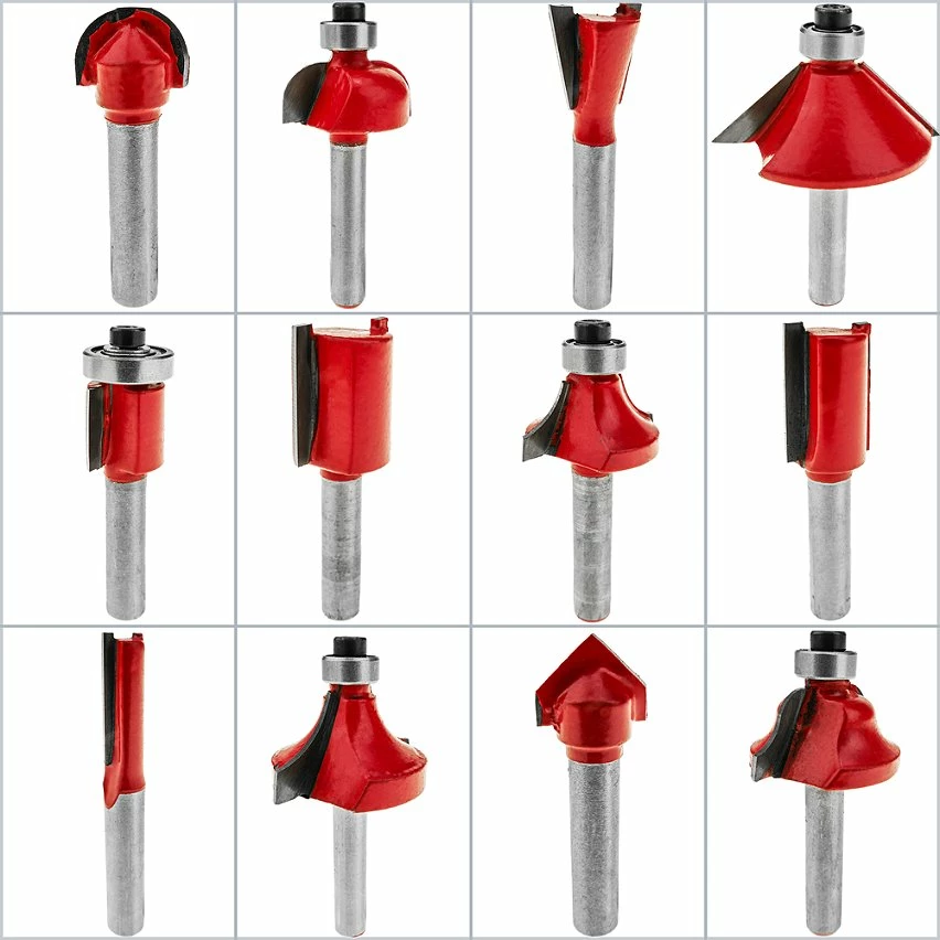 Hot Sale 👍 BeMatik Coffret de 12 fraises TCT à défoncer en carbure de tungstène 1/2" pour fraiseuse 🎉 2 Hot Sale 👍 BeMatik Coffret de 12 fraises TCT à défoncer en carbure de tungstène 1/2" pour fraiseuse 🎉 – Image 2