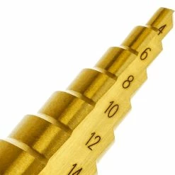 Best Sale 👍 BeMatik Foret à étages spiral pour perceuse et meuleuse 3 pièces hélicoïdales ❤️ -Pas Cher Facom Magasin 8434852169851 3