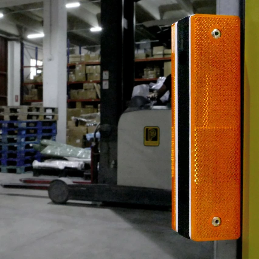 Discount 🧨 PrimeMatik Route réflecteur route pour mur double orange 180x50x40mm en plastique 🥰 3 Discount 🧨 PrimeMatik Route réflecteur route pour mur double orange 180x50x40mm en plastique 🥰 – Image 3