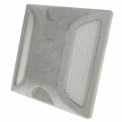 Wholesale 👍 PrimeMatik Réflecteur routier en aluminium pour sol double blanc 100 x 100 x 20 mm ❤️ -Pas Cher Facom Magasin 8434852171571 5