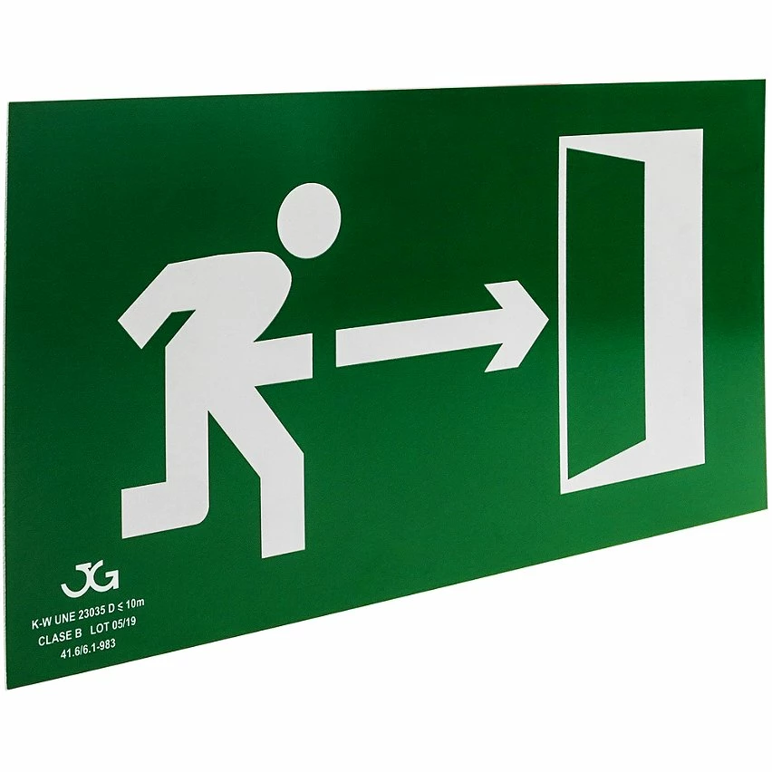 Deals ⭐ PrimeMatik Signe de sortie de secours à droite. Signal d'urgence luminescent de 32 x 16 cm ✨ 4 Deals ⭐ PrimeMatik Signe de sortie de secours à droite. Signal d'urgence luminescent de 32 x 16 cm ✨ – Image 4