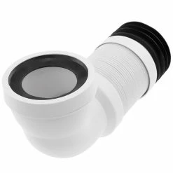 Budget 🎁 PrimeMatik Manchon de raccordement WC coudé extensible à 90 ° ∅ 105mm 🧨