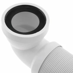 Budget 🎁 PrimeMatik Manchon de raccordement WC coudé extensible à 90 ° ∅ 105mm 🧨 -Pas Cher Facom Magasin 8434852198868 4