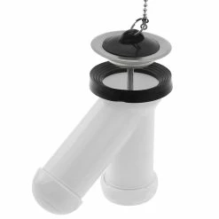 Cheap 👏 PrimeMatik Siphon "Y" compact avec valve pour lavabo-bidet ∅ 40 x 32 mm 🔔