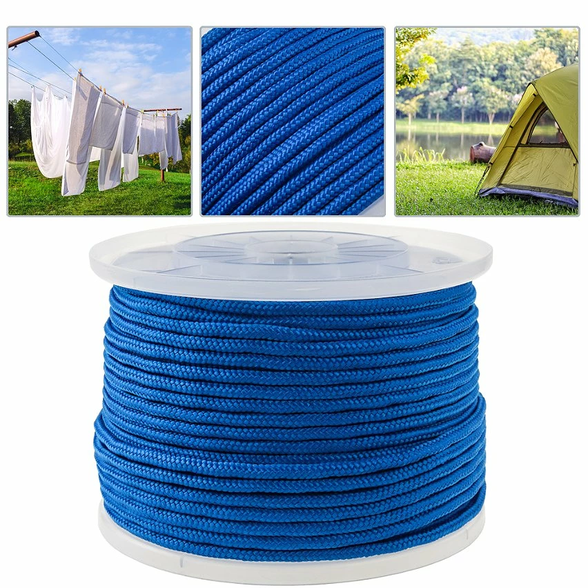 Cheap 👍 PrimeMatik Corde tressée à fils multiples PP 100 m x 6 mm bleue 🛒 2 Cheap 👍 PrimeMatik Corde tressée à fils multiples PP 100 m x 6 mm bleue 🛒 – Image 2