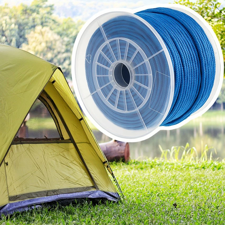 Cheap 👍 PrimeMatik Corde tressée à fils multiples PP 100 m x 6 mm bleue 🛒 3 Cheap 👍 PrimeMatik Corde tressée à fils multiples PP 100 m x 6 mm bleue 🛒 – Image 3