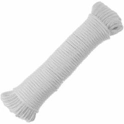 Brand new 😉 PrimeMatik Corde en polyester tressée 20 m x 3 mm blanche 💯