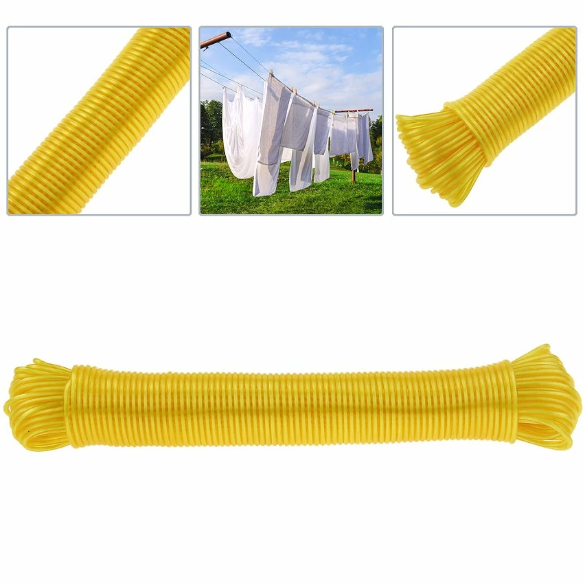Top 10 😀 PrimeMatik Corde à linge PVC avec âme en polypropylène 20 m x 3 mm jaune 🎉 2 Top 10 😀 PrimeMatik Corde à linge PVC avec âme en polypropylène 20 m x 3 mm jaune 🎉 – Image 2