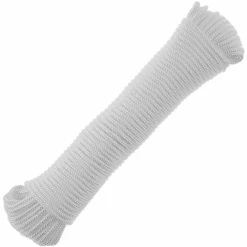 Best Sale 🎉 PrimeMatik Corde tressée en nylon 10 m x 3 mm blanche ✨