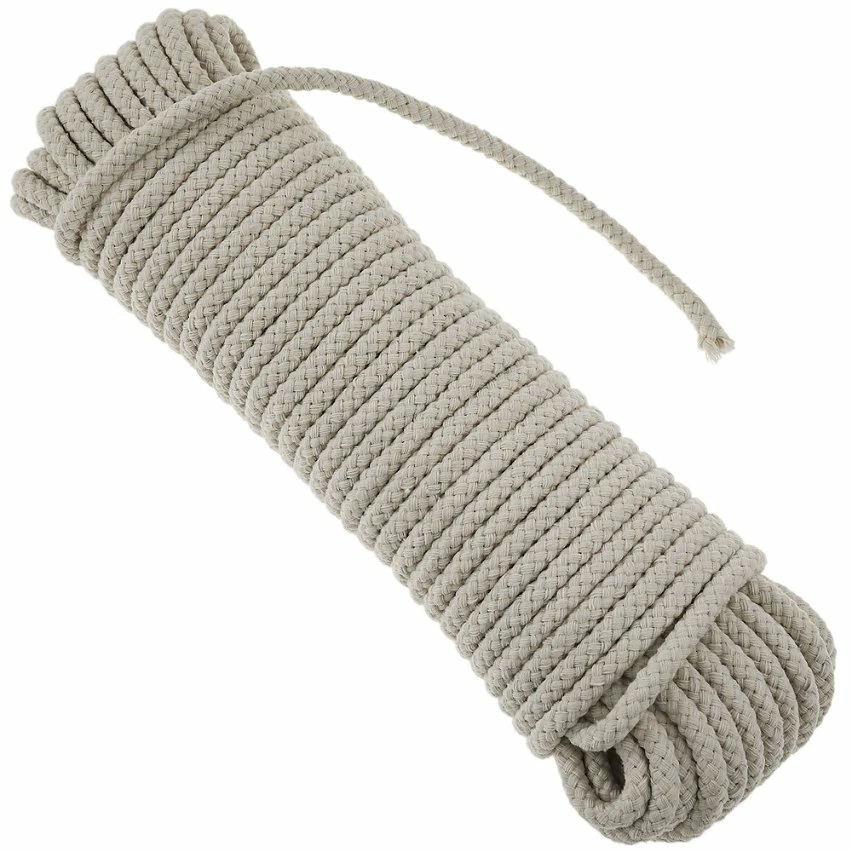 Deals 👏 PrimeMatik Corde en coton tressée 20 m x 6 mm naturel ✨ 4 Deals 👏 PrimeMatik Corde en coton tressée 20 m x 6 mm naturel ✨ – Image 4