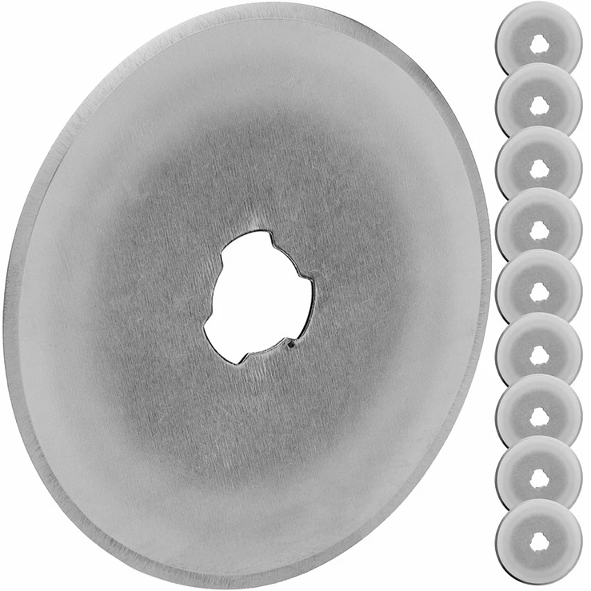 Budget 🥰 PrimeMatik Lame de rechange pour couteau rotatif paquet de 10 🔥 1 Budget 🥰 PrimeMatik Lame de rechange pour couteau rotatif paquet de 10 🔥