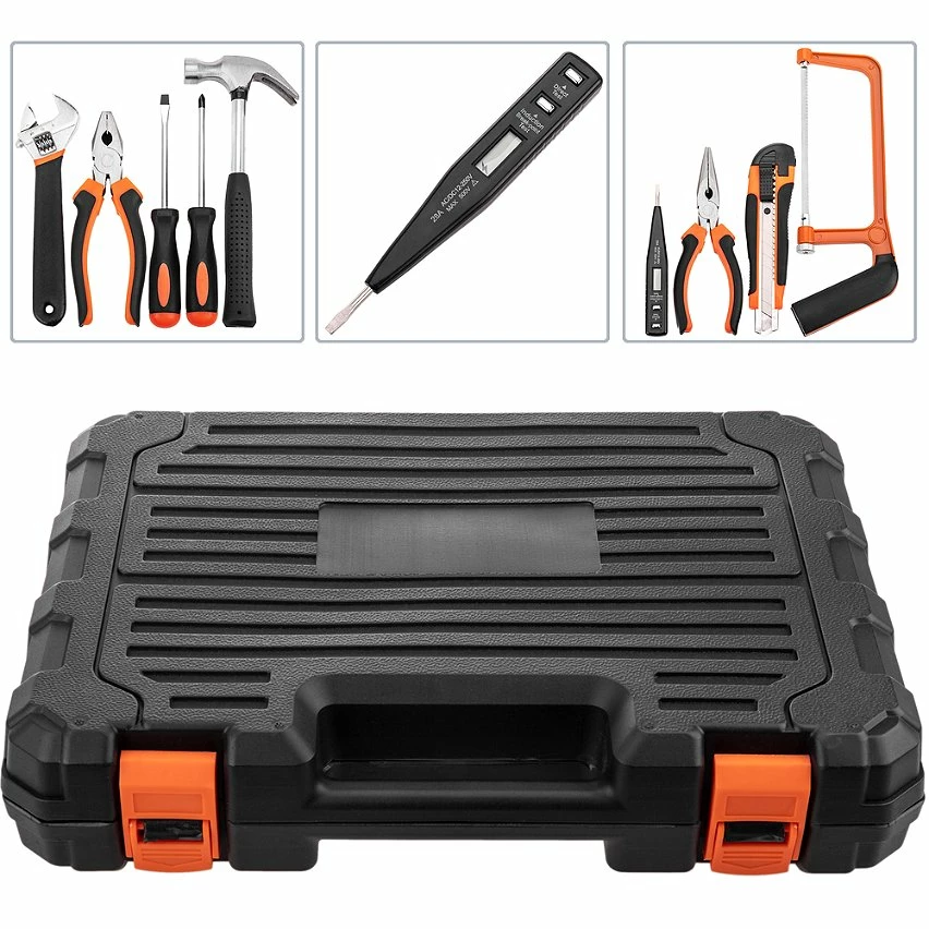 Flash Sale 💯 PrimeMatik Jeu d'outils de base de 82 pièces. Tournevis, pinces, marteau, ruban à mesurer, etc. 😉 2 Flash Sale 💯 PrimeMatik Jeu d'outils de base de 82 pièces. Tournevis, pinces, marteau, ruban à mesurer, etc. 😉 – Image 2