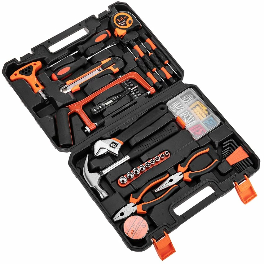 Flash Sale 💯 PrimeMatik Jeu d'outils de base de 82 pièces. Tournevis, pinces, marteau, ruban à mesurer, etc. 😉 3 Flash Sale 💯 PrimeMatik Jeu d'outils de base de 82 pièces. Tournevis, pinces, marteau, ruban à mesurer, etc. 😉 – Image 3