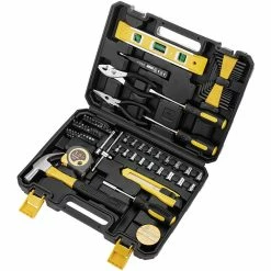 Best Pirce ❤️ PrimeMatik Jeu d'outils de base de 78 pièces. Tournevis, pinces, marteau, ruban à mesurer, etc. 🧨