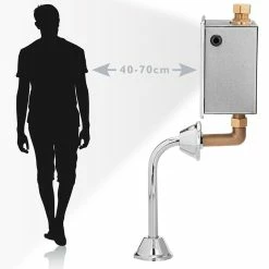 Cheap 🔥 PrimeMatik Robinet de chasse automatique infrarouge pour WC avec entrée d'eau verticale 🌟 -Pas Cher Facom Magasin 8434852226615 3