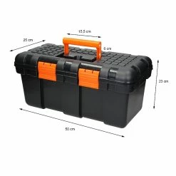 Discount 🥰 ECD Germany Boîte à outils 50x25x23 cm, avec compartiment intermédiaire en plastique dur, vide 🤩 -Pas Cher Facom Magasin 8711295620935 5