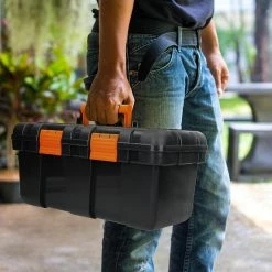 Discount 🥰 ECD Germany Boîte à outils 50x25x23 cm, avec compartiment intermédiaire en plastique dur, vide 🤩 -Pas Cher Facom Magasin 8711295620935 6