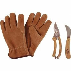 Cheapest 🤩 Esschert Design Set d'outils pour tailler avec gant en cuir 😉