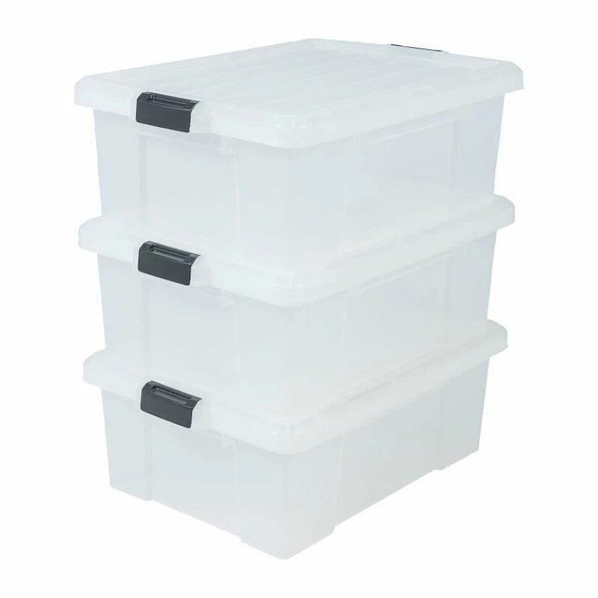 Best Sale 🎉 Sans marque IRIS OHYAMA Lot de 3 boites de rangement avec fermeture clic - Power Box - SK-430 - Transparent - 43 L - 63,5 x 44,6 x 23 cm ⭐ 1 Best Sale 🎉 Sans marque IRIS OHYAMA Lot de 3 boites de rangement avec fermeture clic - Power Box - SK-430 - Transparent - 43 L - 63,5 x 44,6 x 23 cm ⭐