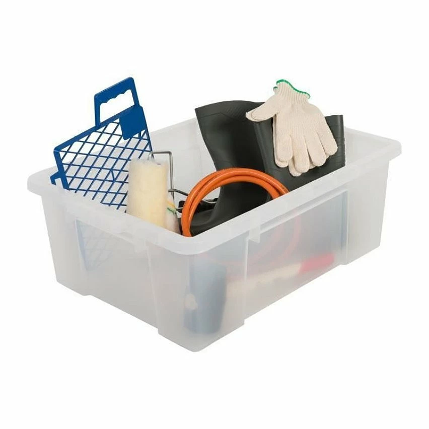 Best Sale 🎉 Sans marque IRIS OHYAMA Lot de 3 boites de rangement avec fermeture clic - Power Box - SK-430 - Transparent - 43 L - 63,5 x 44,6 x 23 cm ⭐ 3 Best Sale 🎉 Sans marque IRIS OHYAMA Lot de 3 boites de rangement avec fermeture clic - Power Box - SK-430 - Transparent - 43 L - 63,5 x 44,6 x 23 cm ⭐ – Image 3