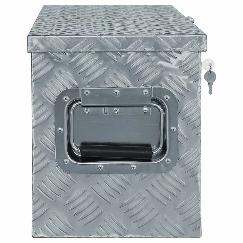 Outlet 🤩 vidaXL Boîte en aluminium 61,5 x 26,5 x 30 cm Argenté ✨ 2 Outlet 🤩 vidaXL Boîte en aluminium 61,5 x 26,5 x 30 cm Argenté ✨ – Image 2