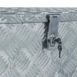Promo 🛒 vidaXL Boîte en aluminium 110,5 x 38,5 x 40 cm Argenté 😀 -Pas Cher Facom Magasin 8718475616382 3