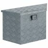 Best reviews of ❤️ vidaXL Boîte en aluminium 70 x 24 x 42 cm Trapézoïdal Argenté 👏