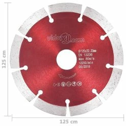 Budget 🤩 vidaXL Disques de coupe diamantés 2 pcs Acier 125 mm 🧨 -Pas Cher Facom Magasin 8718475718444 5
