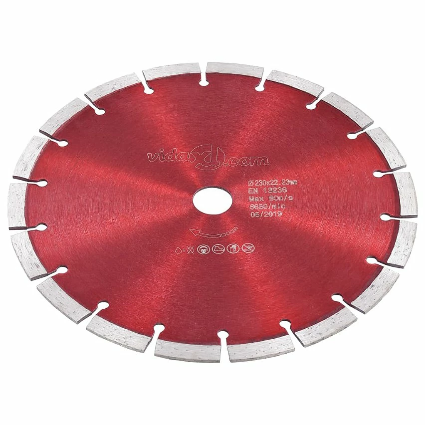 Best Pirce 🌟 vidaXL Disque de coupe diamanté Acier 230 mm 💯 2 Best Pirce 🌟 vidaXL Disque de coupe diamanté Acier 230 mm 💯 – Image 2