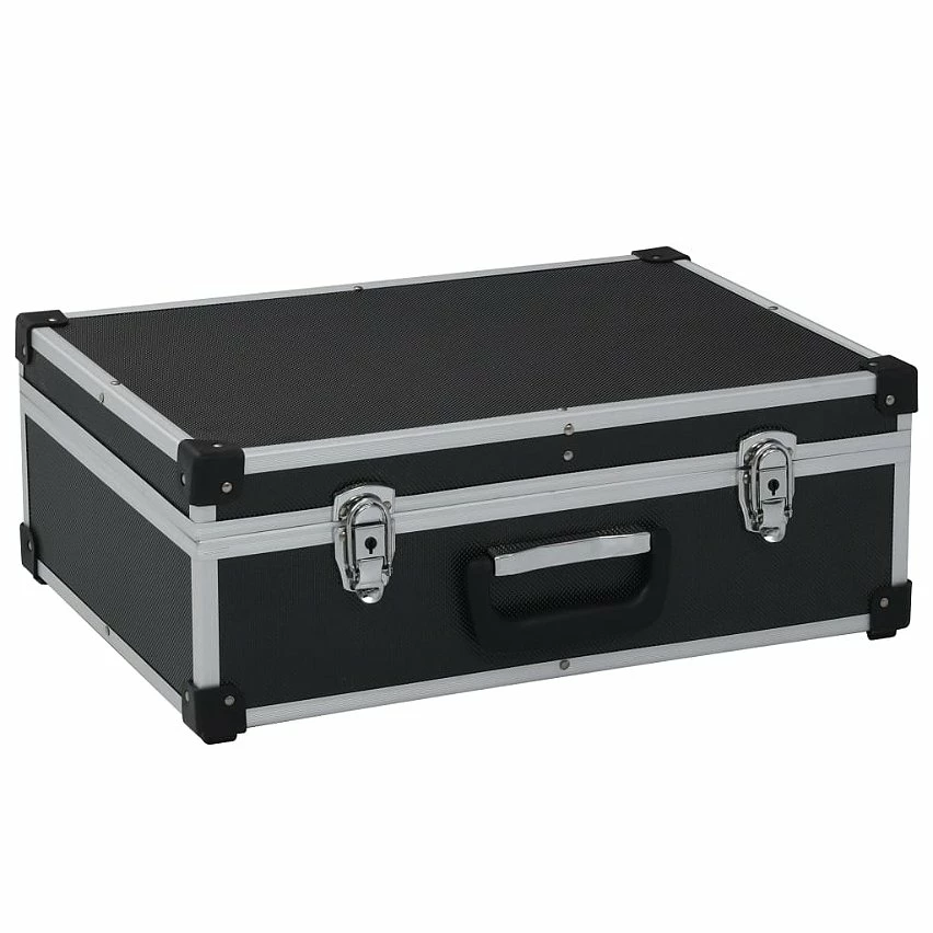 Discount 👍 vidaXL Valise à outils 46 x 33 x 16 cm Noir Aluminium 👏 1 Discount 👍 vidaXL Valise à outils 46 x 33 x 16 cm Noir Aluminium 👏