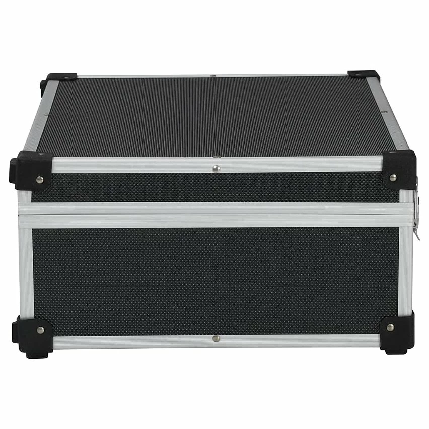 Discount 👍 vidaXL Valise à outils 46 x 33 x 16 cm Noir Aluminium 👏 4 Discount 👍 vidaXL Valise à outils 46 x 33 x 16 cm Noir Aluminium 👏 – Image 4