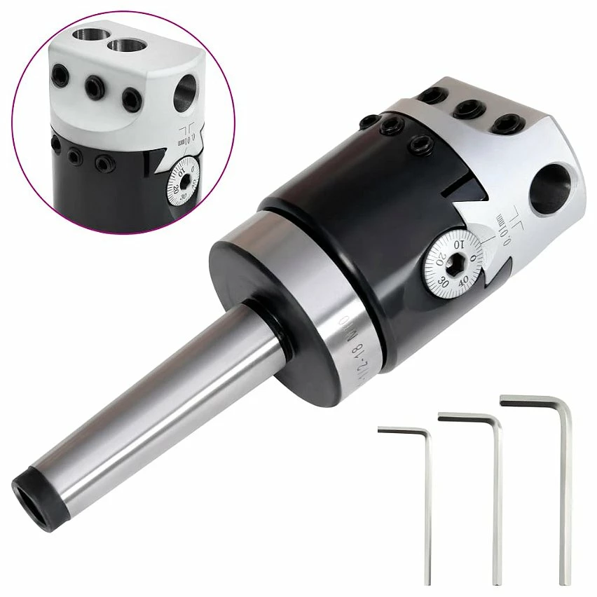 New 🎉 vidaXL Tête d'alésage 50 mm et tige de perçage MT2 de fraisage à tour 💯 1 New 🎉 vidaXL Tête d'alésage 50 mm et tige de perçage MT2 de fraisage à tour 💯