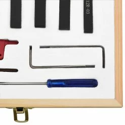 Coupon ✨ vidaXL Jeu d’outils de tournage indexables 12 pcs 8x8 mm 70 mm 🥰 -Pas Cher Facom Magasin 8720286025307 4