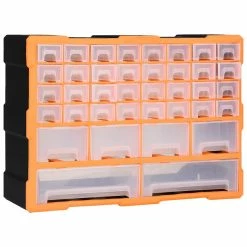 New 🥰 vidaXL Organisateur multi-tiroirs avec 40 tiroirs 52x16x37,5 cm 🔔