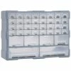 Deals ⌛ vidaXL Organisateur multi-tiroirs avec 40 tiroirs 52x16x37,5 cm ⭐