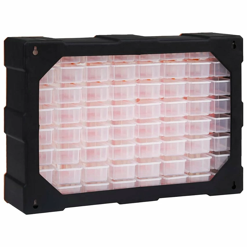 Wholesale 🤩 vidaXL Organisateur multi-tiroirs avec 64 tiroirs 52x16x37,5 cm 👏 5 Wholesale 🤩 vidaXL Organisateur multi-tiroirs avec 64 tiroirs 52x16x37,5 cm 👏 – Image 5