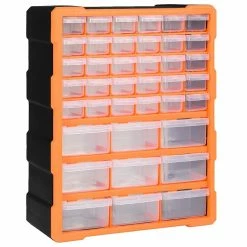 Wholesale 🌟 vidaXL Organisateur multi-tiroirs avec 39 tiroirs 38x16x47 cm 😉