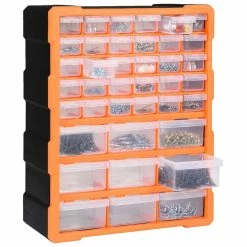 Wholesale 🌟 vidaXL Organisateur multi-tiroirs avec 39 tiroirs 38x16x47 cm 😉 9 Wholesale 🌟 vidaXL Organisateur multi-tiroirs avec 39 tiroirs 38x16x47 cm 😉 -Pas Cher Facom Magasin 8720286058794 5