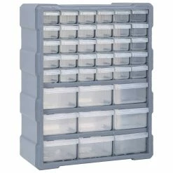 Best deal 💯 vidaXL Organisateur multi-tiroirs avec 39 tiroirs 38x16x47 cm 😉