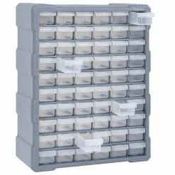 Deals 🎁 vidaXL Organisateur multi-tiroirs avec 60 tiroirs 38x16x47,5 cm 👏 -Pas Cher Facom Magasin 8720286058824 5