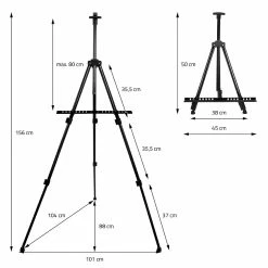 Wholesale 👍 ECD Germany Chevalet avec tablette et support pour peinture Pinceaux, sac de transport inclus 🌟 -Pas Cher Facom Magasin 8720573073882 6